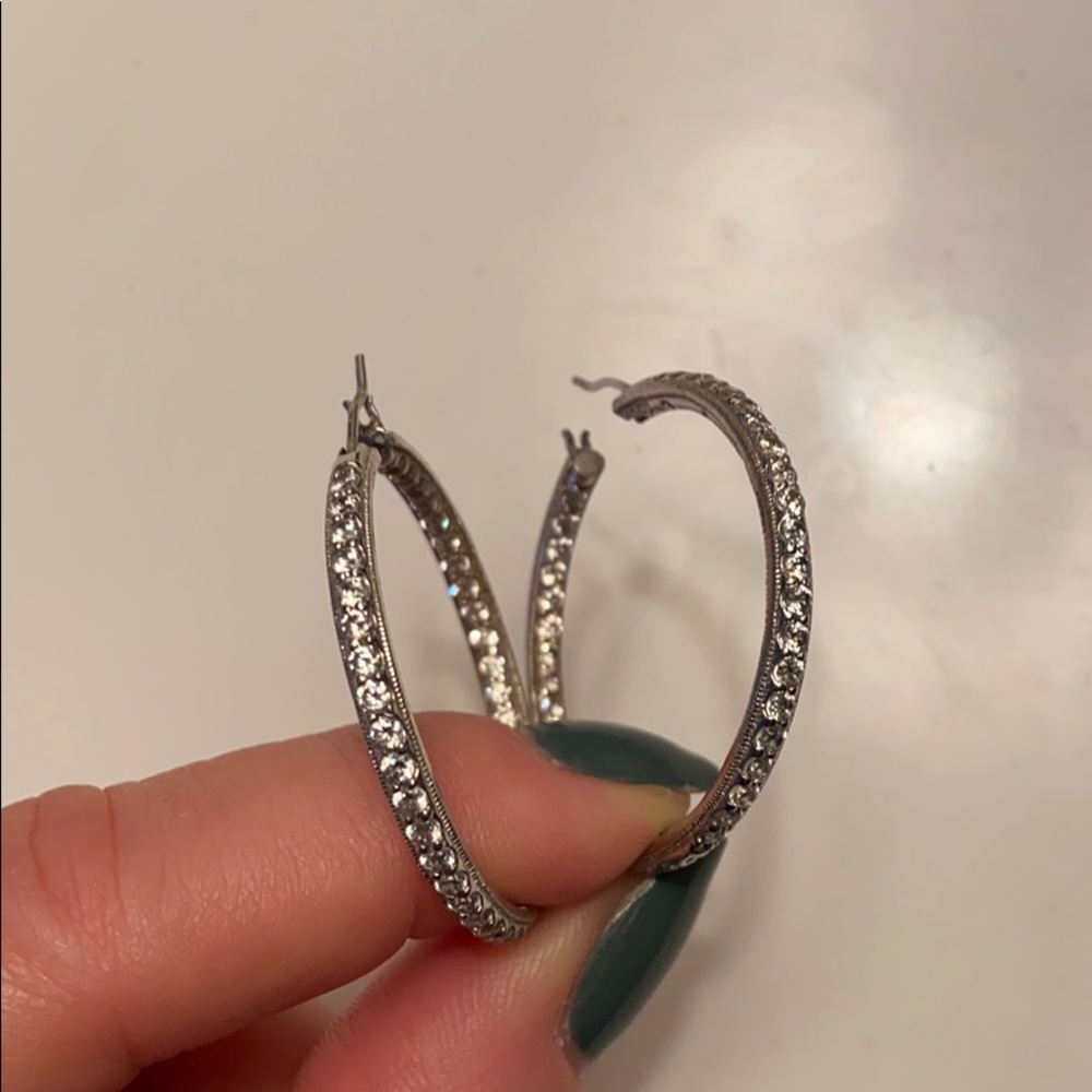 Silver hoops
